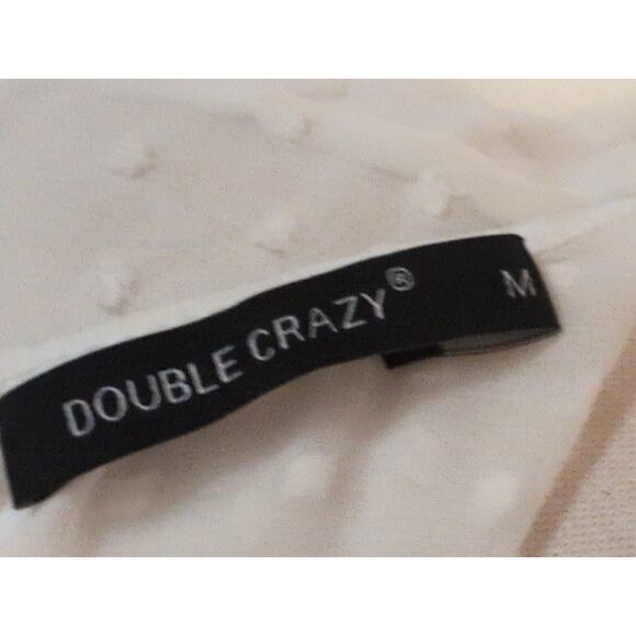 Double Crazy Mini Dress White Med - Picture 4 of 8